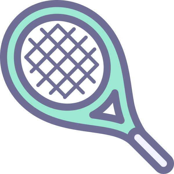 网球羽毛球 Svg File
