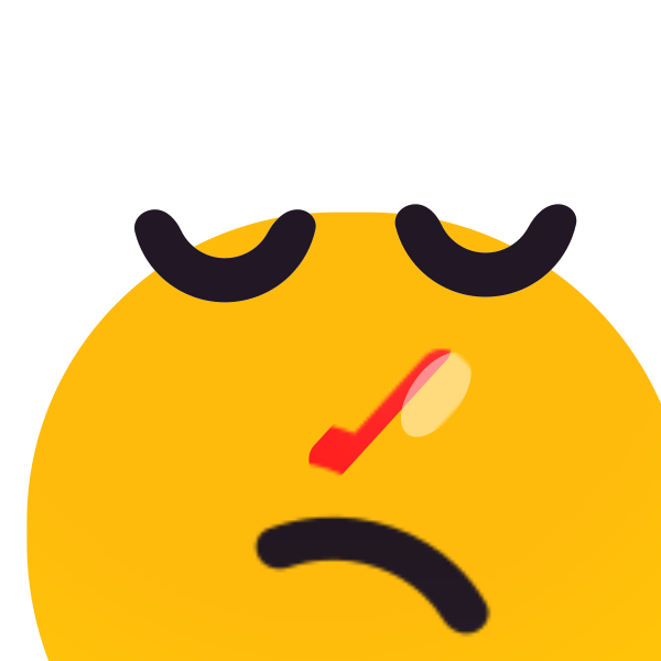 Face With Thermometer SVG File