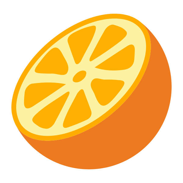 面性橙子 Svg File