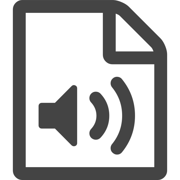 File Audio O Svg File