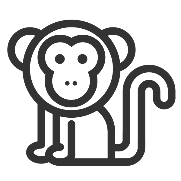 小猴子 Svg File