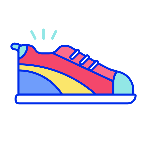 线性运动鞋 Svg File