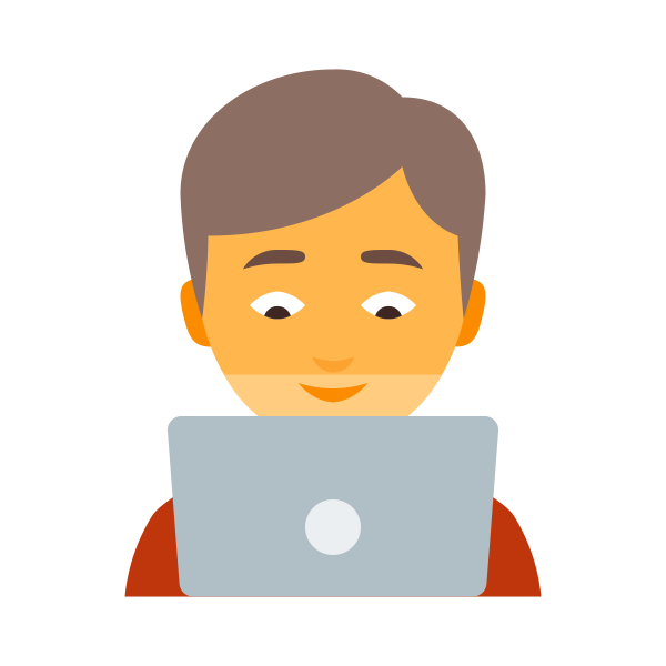 personwithlaptopmale Svg File
