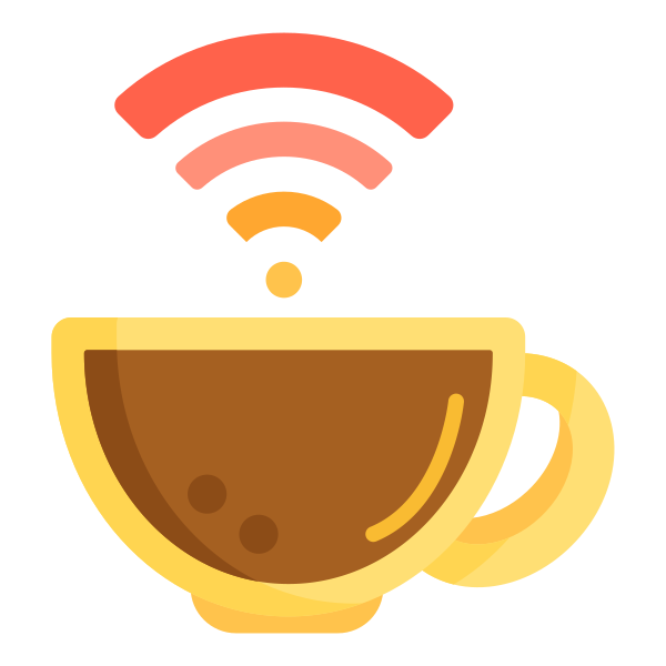 咖啡厅WIFI Svg File