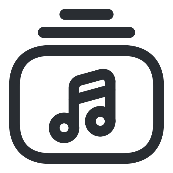 outlinemusicplaylist Svg File