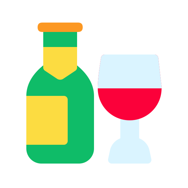 圣诞酒和杯 Svg File