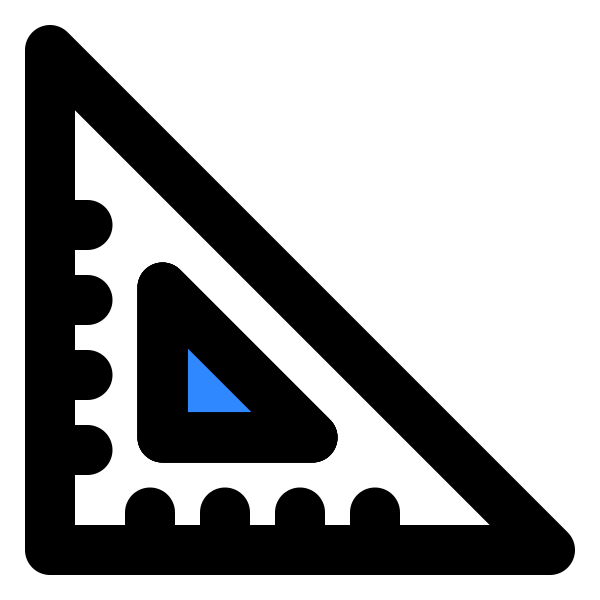 Triangle Ruler Svg File
