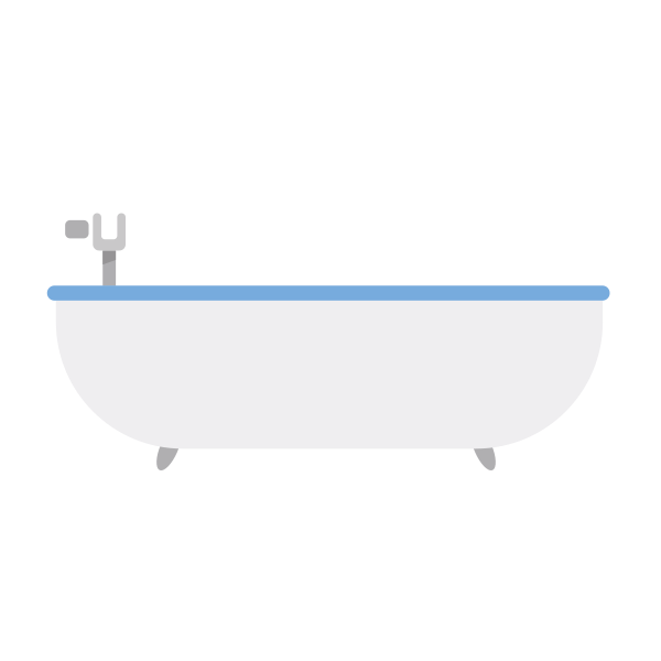 家居浴缸 Svg File