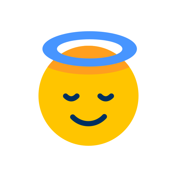 Angel Face Emoji Emoticon Emotion Face Smiley SVG File