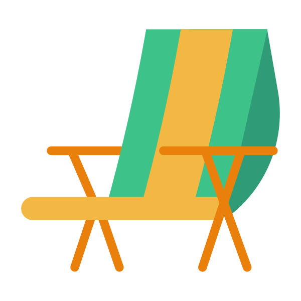 面性沙滩椅 Svg File