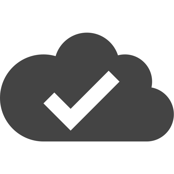 Cloud Check Svg File