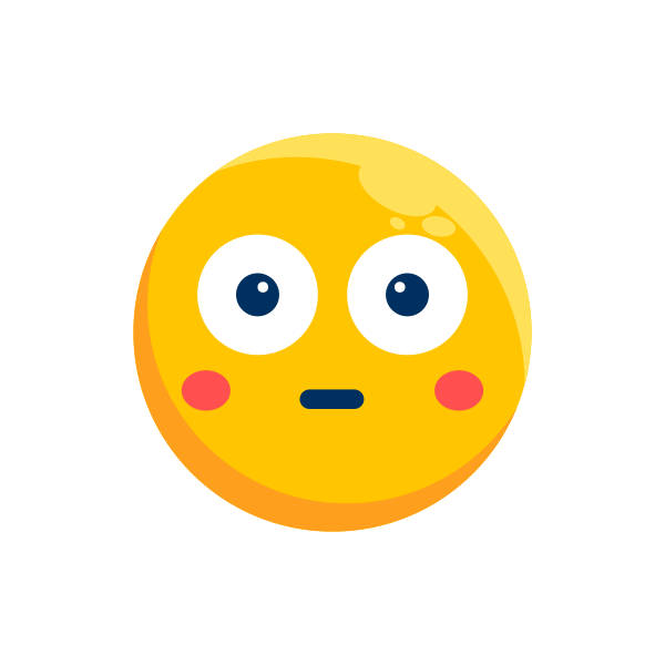 Emoticon Emotion Expression Shock Shy SVG File Svg File