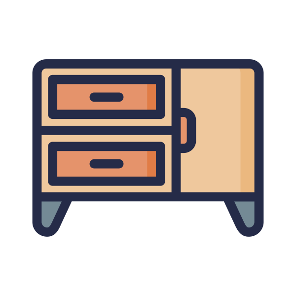 Cabinet Chest Drawer Decoration 4 Svg File