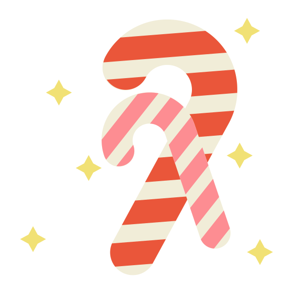 Candy Cane Snack Svg File