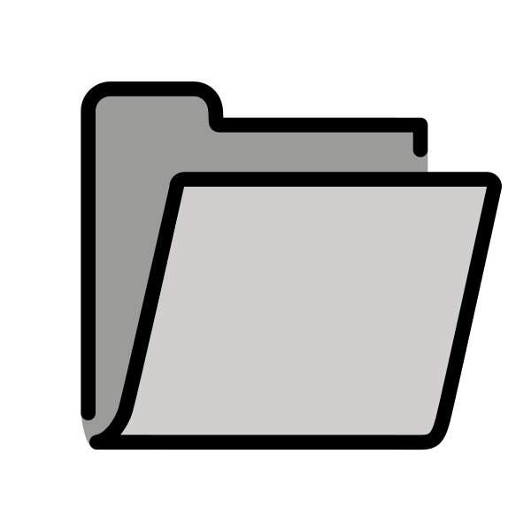 Open File Folder Svg File
