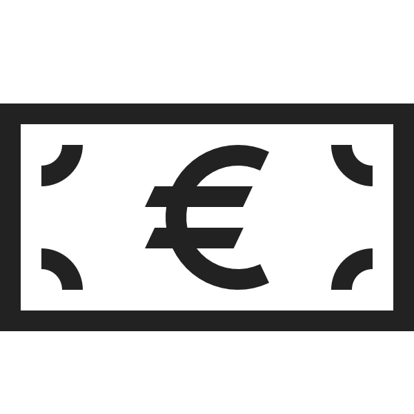 Banknote Euro Money Currency Finance Payment Svg File