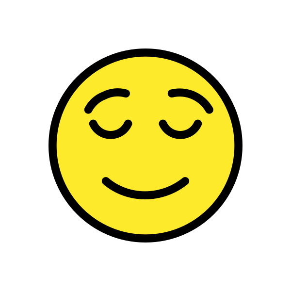 Relieved Face Svg File