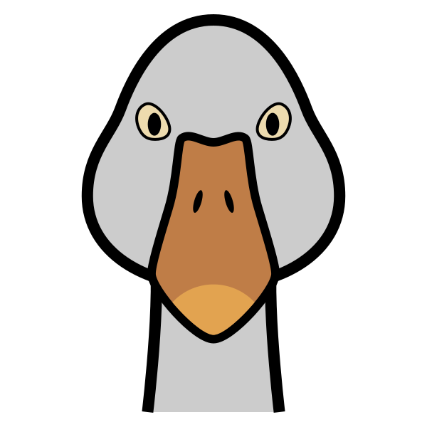 Animal Ganco Goose Svg File