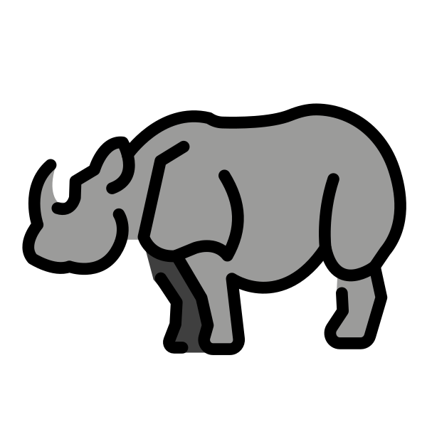 Rhinoceros Svg File