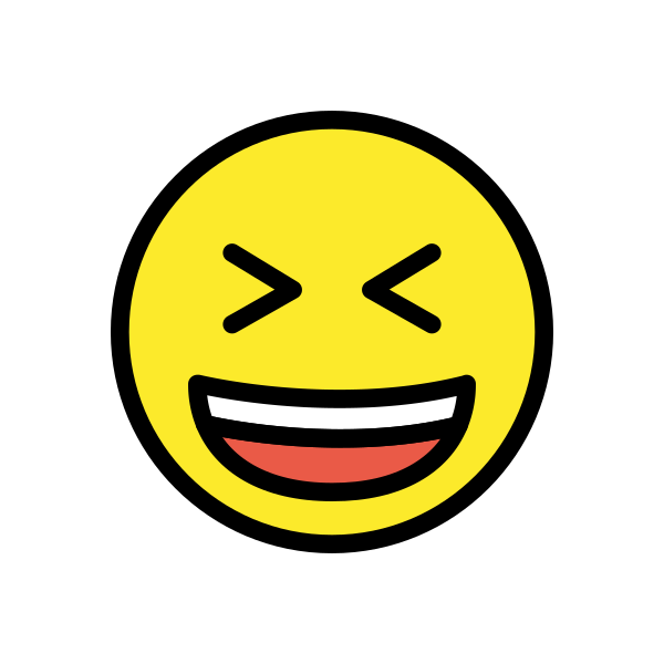 Grinning Squinting Face Svg File