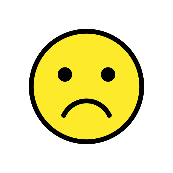 Frowning Face Svg File