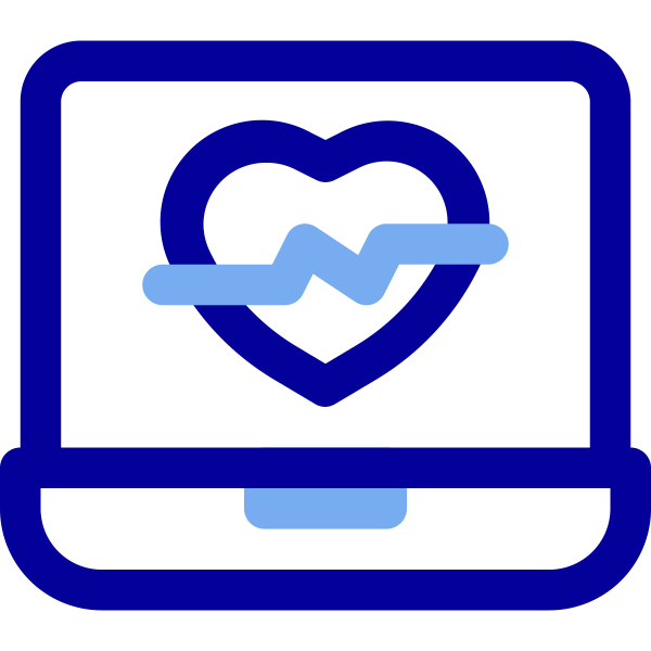 Heartbeat Heart Health Pulse Laptop Medical Rate Svg File