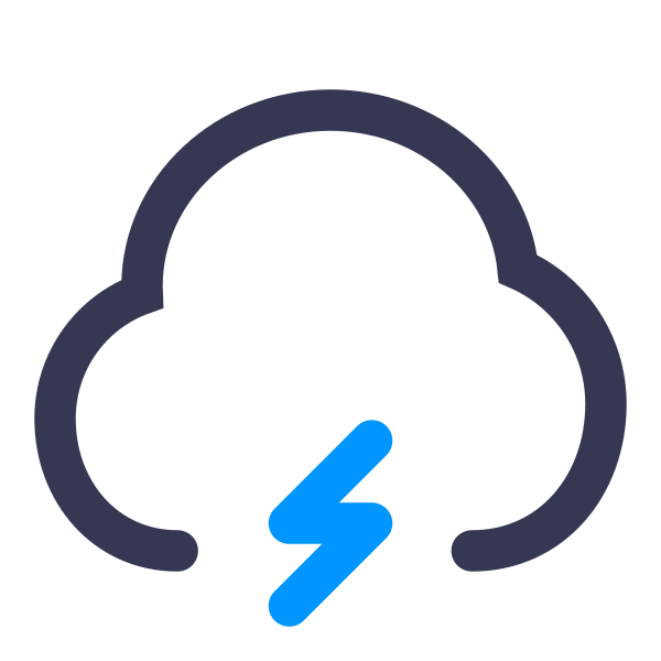 Cloud Lightning Svg File