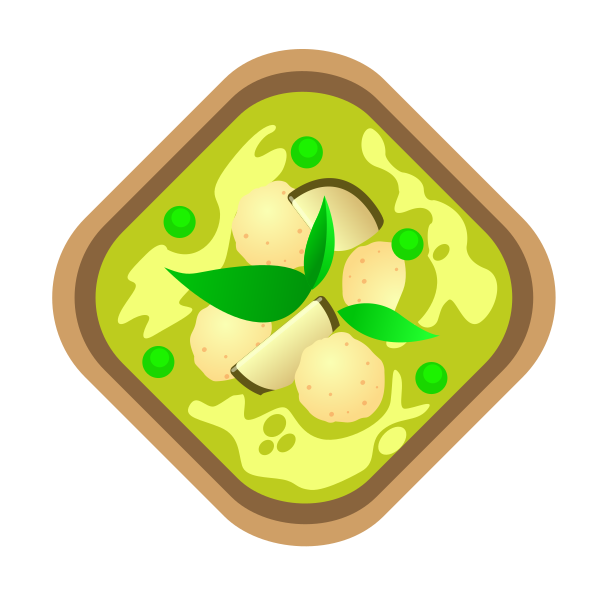 Curry Food Green Svg File