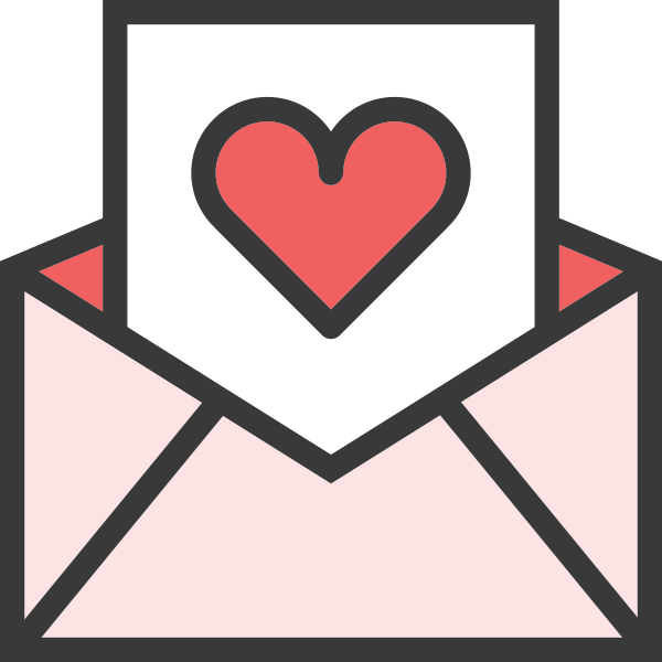 Mail Open Heart Svg File