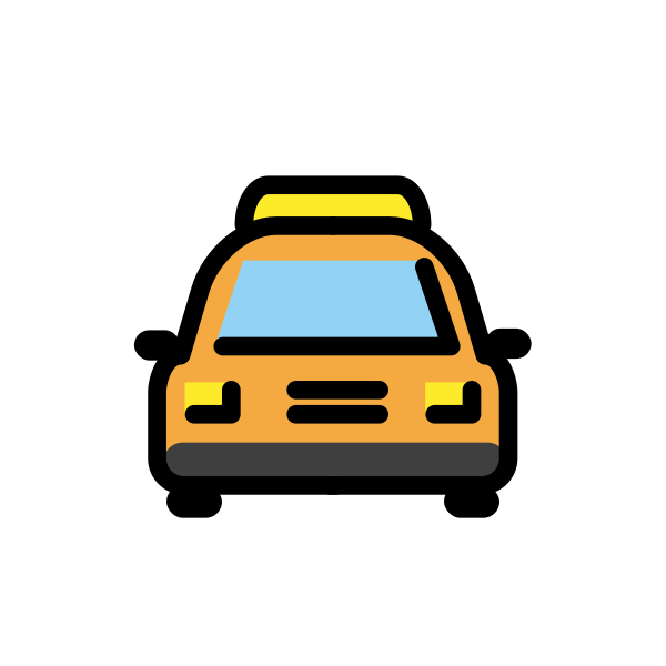 Oncoming Taxi Svg File