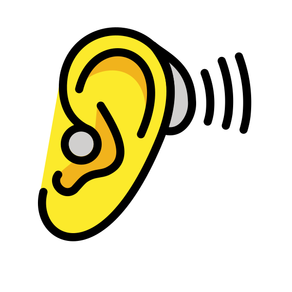Ear With Hearing Aid Svg File