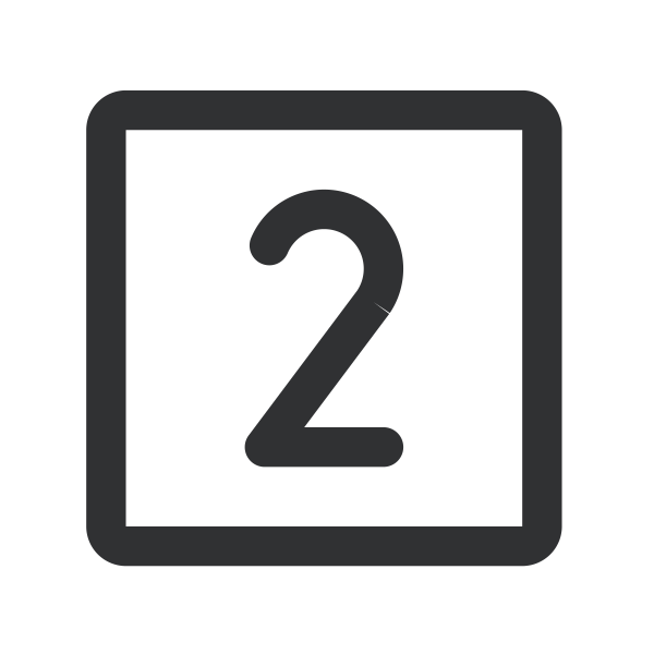 NumberSquareTwo Svg File