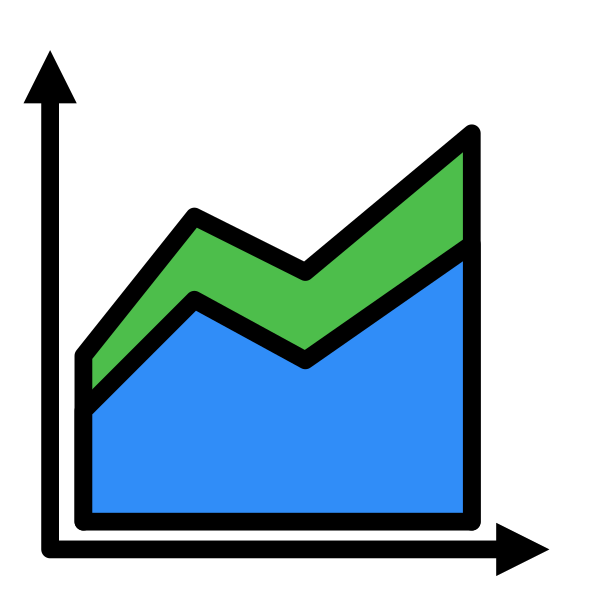 Area Chart Business Analytics Statistics Svg File