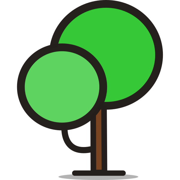 Forest Round Tree Tree 2 Svg File