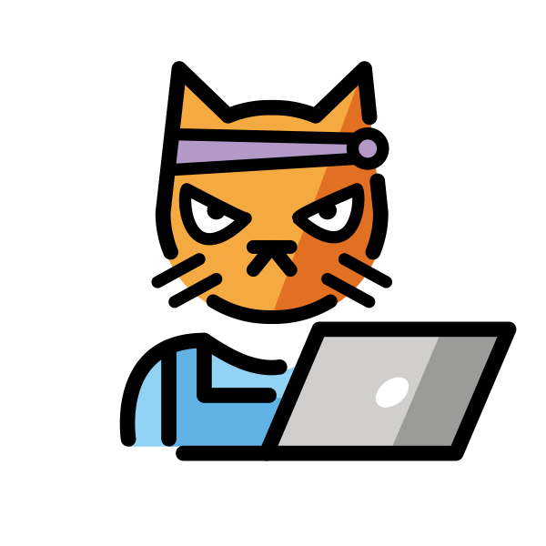 Hacker Cat Svg File