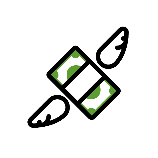 Money With Wings Svg File