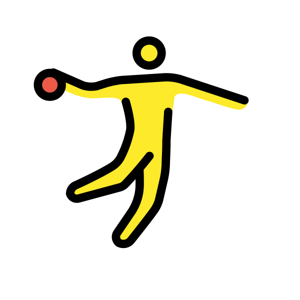 Man Playing Handball Svg File
