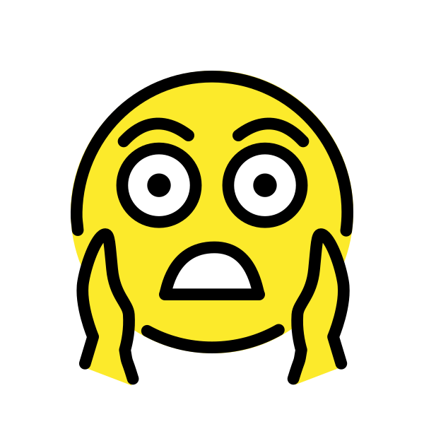 Face Screaming In Fear Svg File