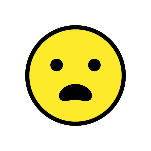 Frowning Face With Open Mouth Svg File