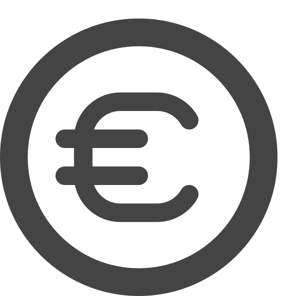 Coin Euro Svg File