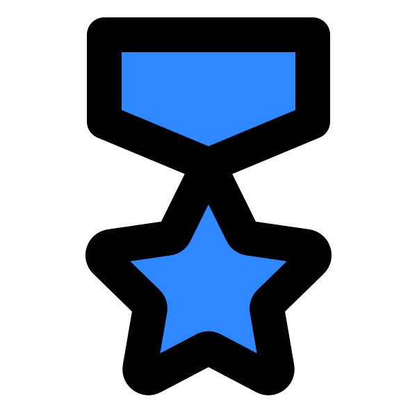 Five Star Badge Svg File