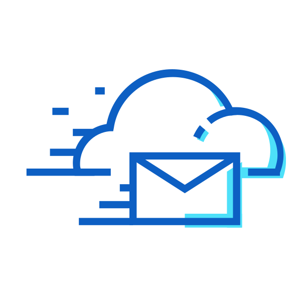 Cloud Message Moving Svg File