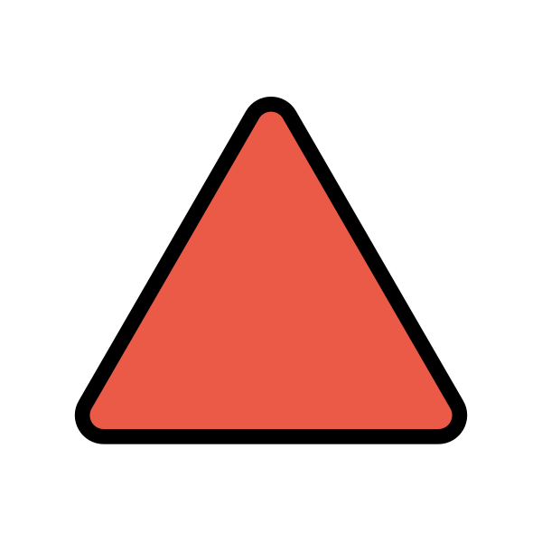 Red Triangle Pointed Up Svg File