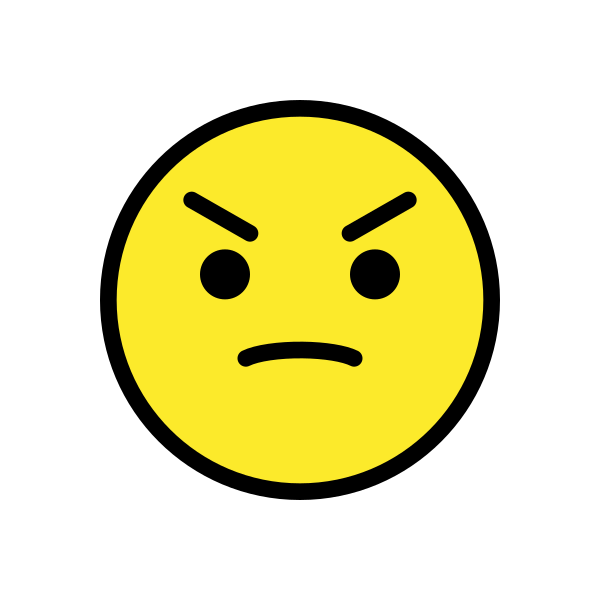 Angry Face Svg File