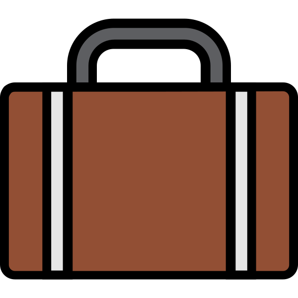 Baggage Case Filled Svg File