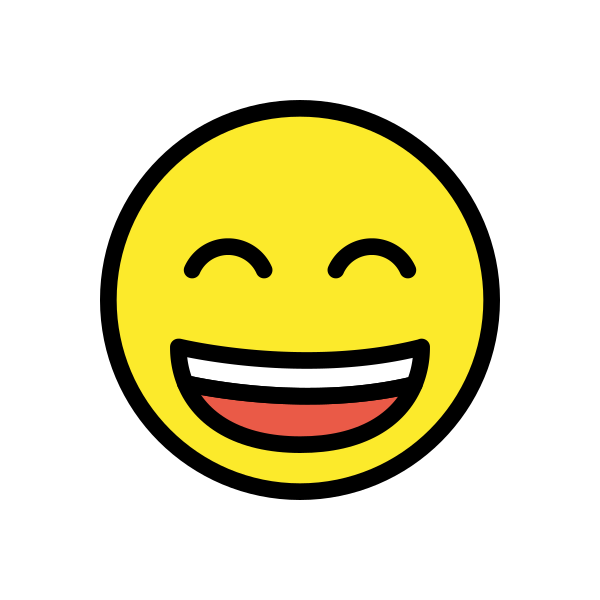 Grinning Face With Smiling Eyes Svg File