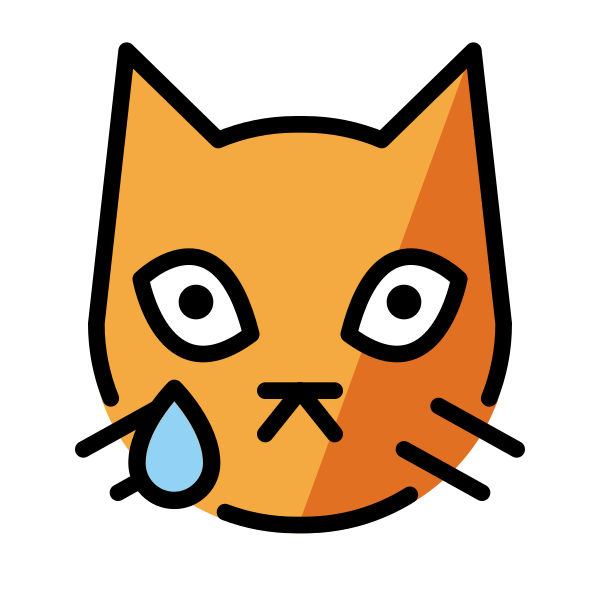 Crying Cat Svg File