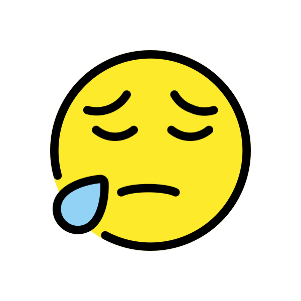 Sad But Relieved Face Svg File