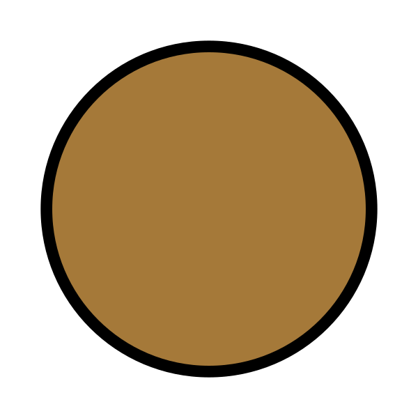 Brown Circle Svg File