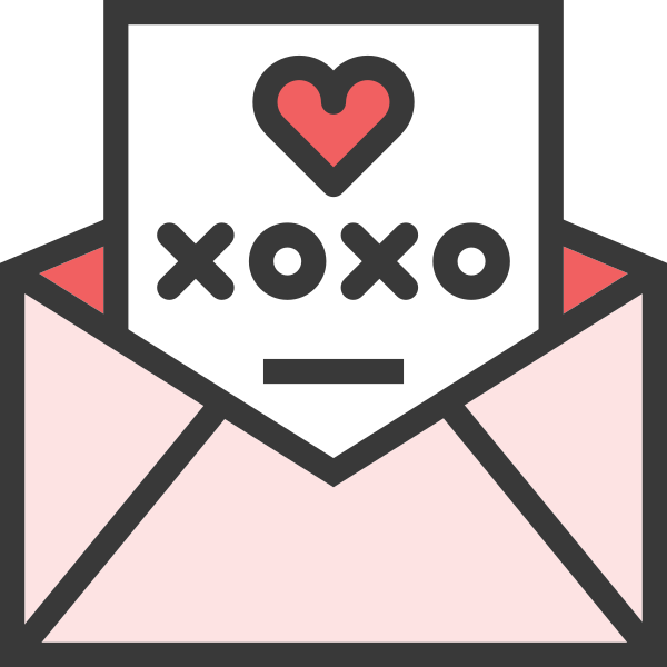 Mail Heart Xoxo Svg File